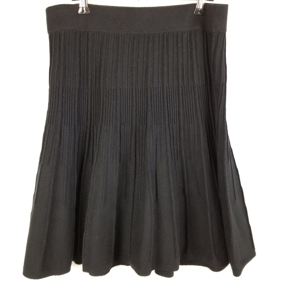 CAbi black knit skirt in size Small